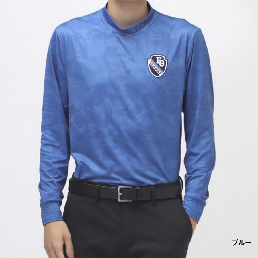 FILA（フィラ） ゴルフウェア 長袖シャツ 秋 冬 モックネック長袖