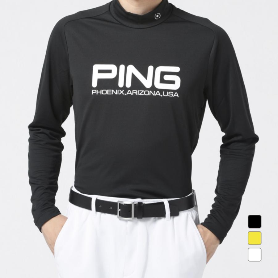 PING ブラック ハイネック長袖シャツ LL 真冬用　ストレッチ PING ブラック ハイネック長袖シャツ LL 真冬用ストレッチ
