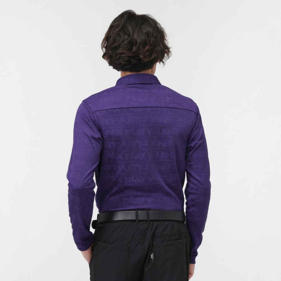 PING（ピン） ゴルフウェア 長袖シャツ 秋 冬 ロゴジャカード長袖