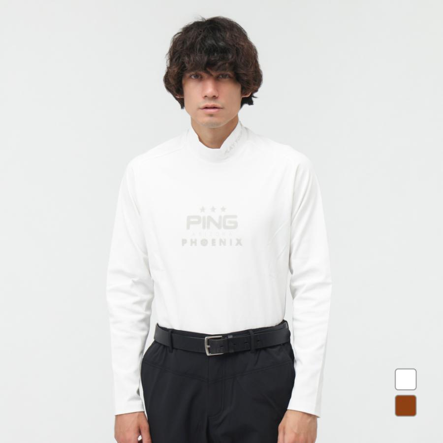 PING（ピン） ゴルフウェア 長袖シャツ 秋 冬 サーモソーラ―ハイネック