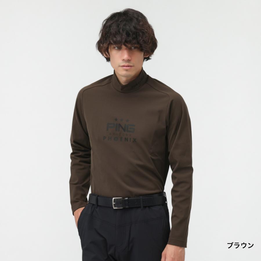 PING（ピン） ゴルフウェア 長袖シャツ 秋 冬 サーモソーラ―ハイネック