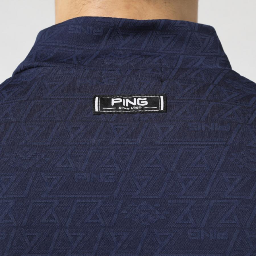PING（ピン） ゴルフウェア 長袖シャツ 秋 冬 23FWAZnative柄