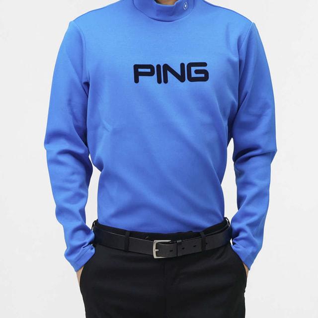 PING（ピン） ゴルフウェア 長袖シャツ 秋 冬 24FWニットスムース長袖