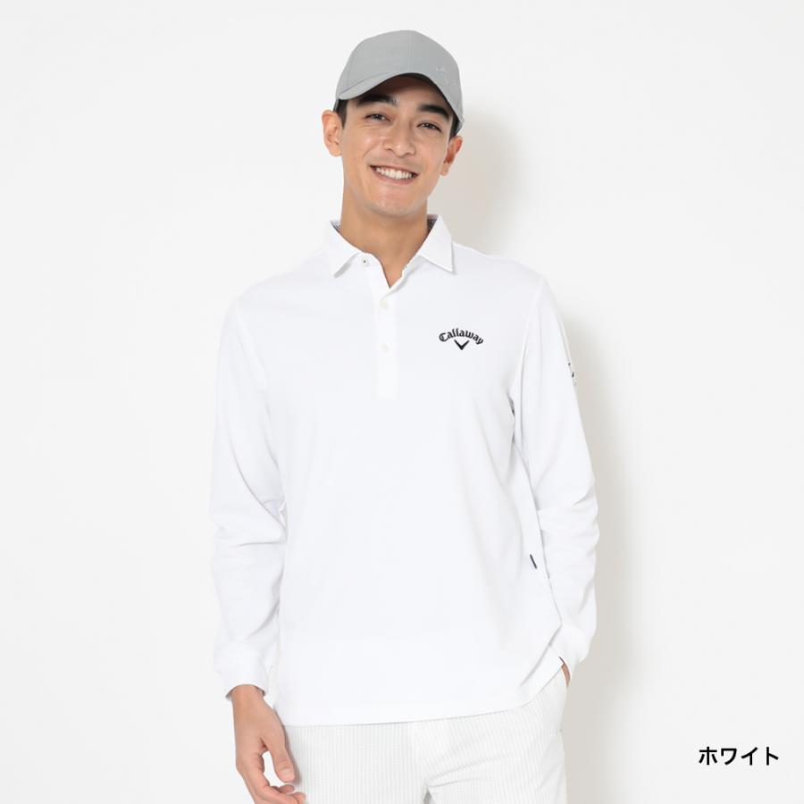 Callaway 長袖シャツ Lサイズ ホワイト Callaway（キャロウェイ） ゴルフウェア 長袖シャツ 春 夏 ビッグ