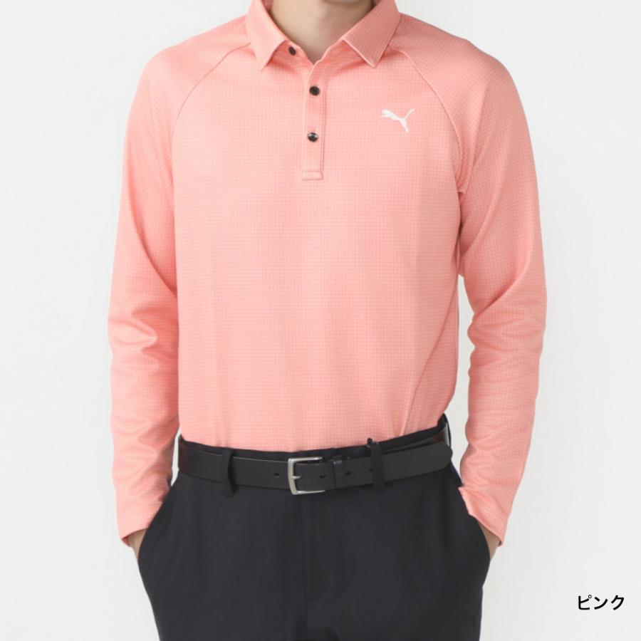 PUMA（プーマ） ゴルフウェア 長袖シャツ 秋 冬 ゴルフ ミニチドリ
