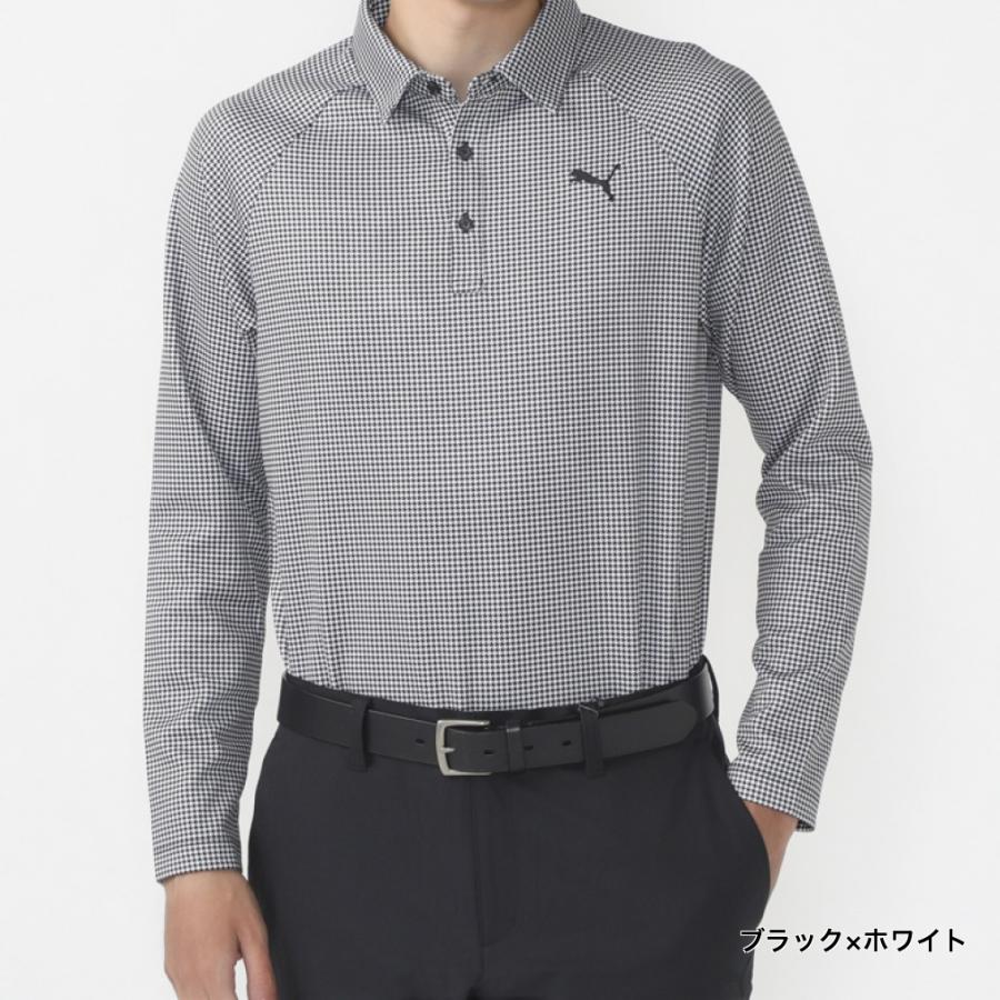 PUMA（プーマ） ゴルフウェア 長袖シャツ 秋 冬 ゴルフ ミニチドリ