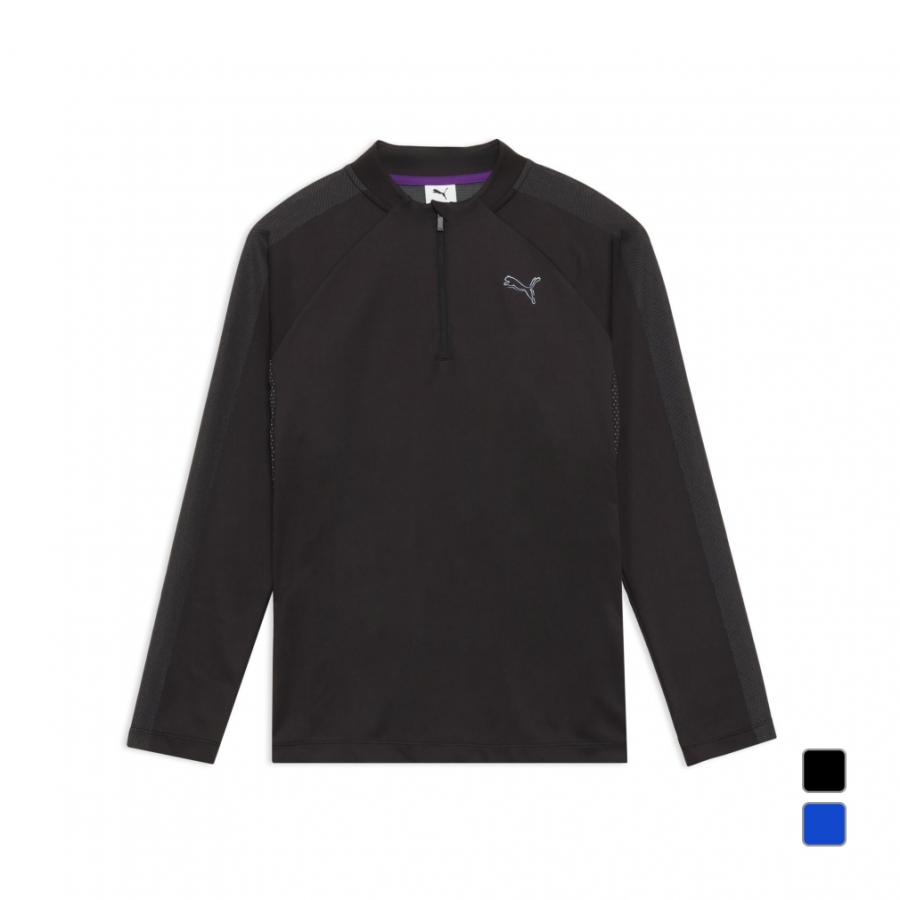PUMA（プーマ） ゴルフウェア 長袖シャツ 秋 冬 シャドウキャット ZIP