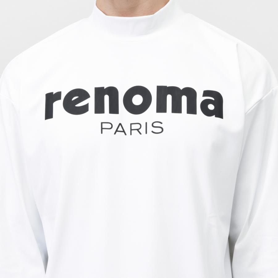 メンズウェア Renoma Golf レノマ ゴルフウェア 長袖シャツ 秋 冬 BASIC LOGO MOCKNECK T