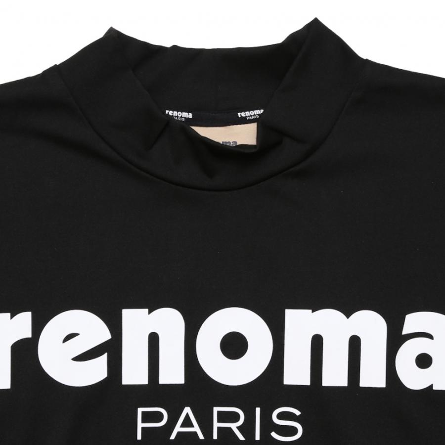 レノマ ゴルフウェア 長袖シャツ 秋 冬 BASIC LOGO MOCKNECK T