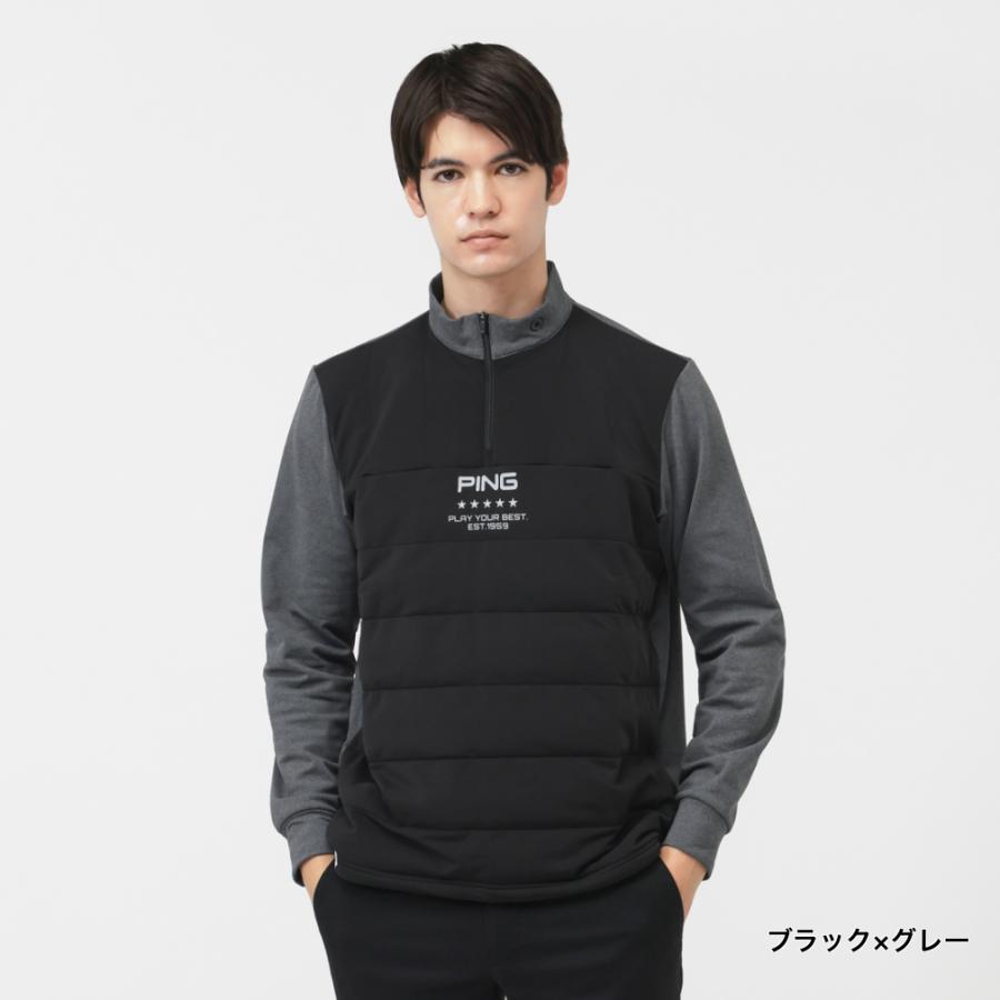 PING（ピン） ゴルフウェア 長袖シャツ 秋 冬 24FWエアーフレイク長袖