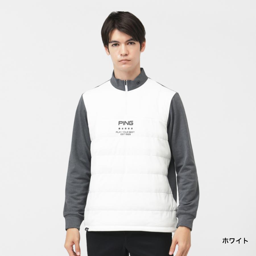 PING（ピン） ゴルフウェア 長袖シャツ 秋 冬 24FWエアーフレイク長袖