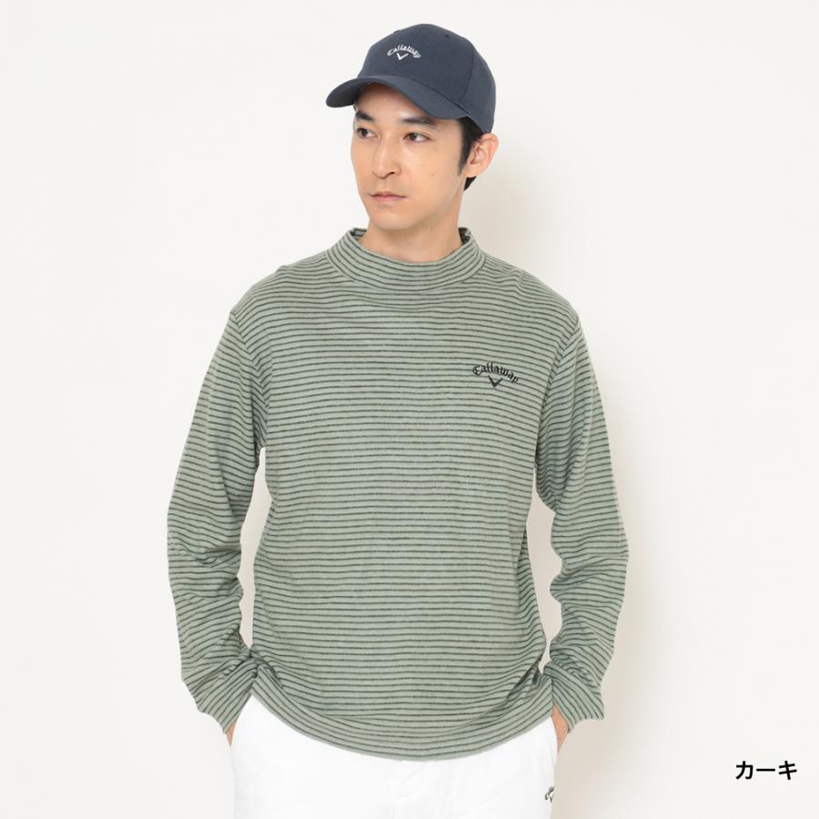 Callaway（キャロウェイ） ゴルフウェア 長袖シャツ 秋 冬 ボーダー裏