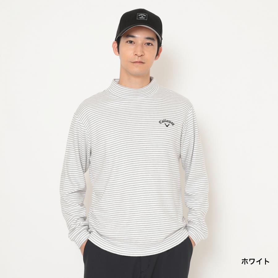 Callaway（キャロウェイ） ゴルフウェア 長袖シャツ 秋 冬 ボーダー裏