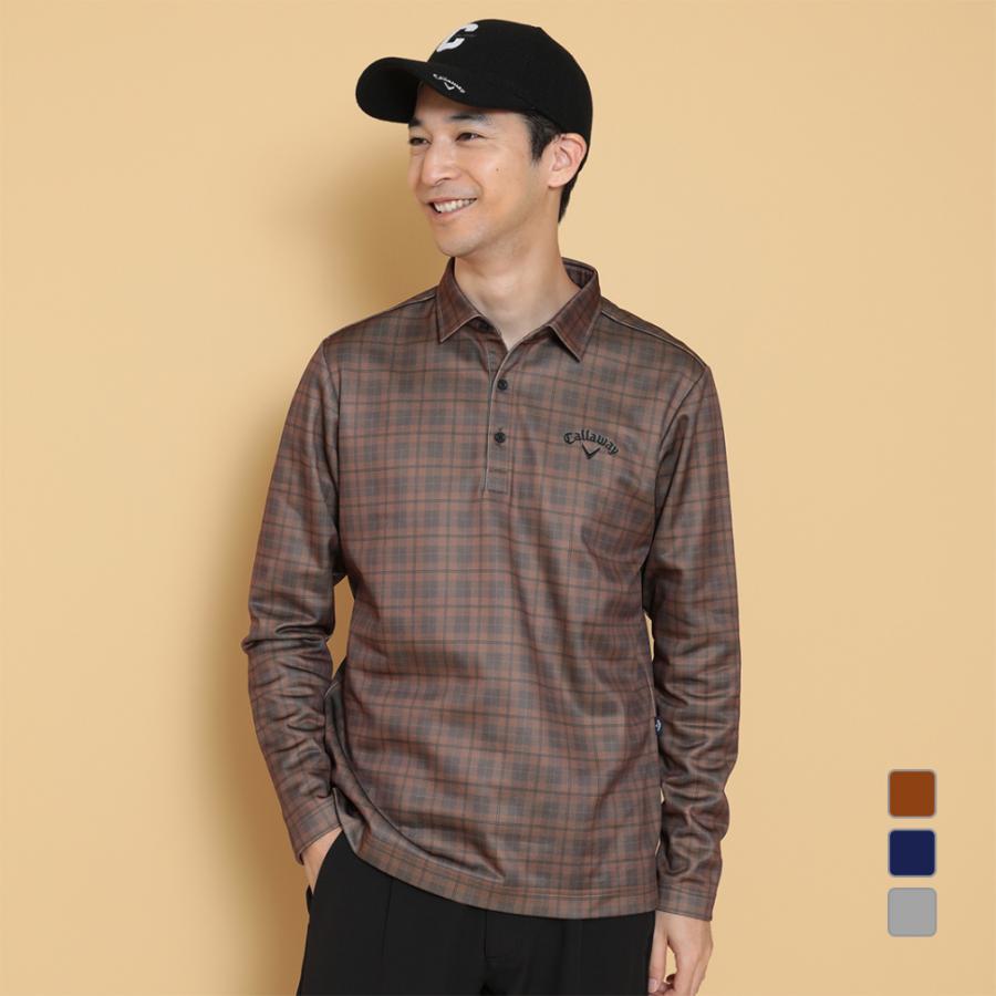 Callaway（キャロウェイ） ゴルフウェア 長袖シャツ 秋 冬 チェック