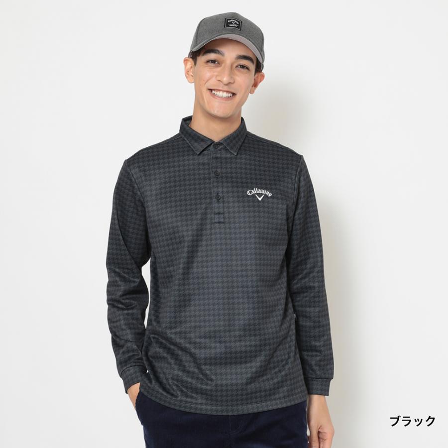 Callaway（キャロウェイ） ゴルフウェア 半袖シャツ 秋 冬 千鳥