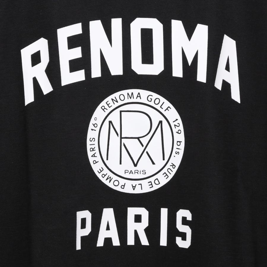 レノマ ゴルフウェア 長袖シャツ 秋 冬 BASIC COLLEGE LOGO MOCK NECK