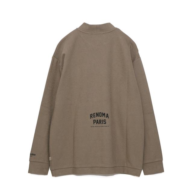 レノマ ゴルフウェア 長袖シャツ 秋 冬 BASIC COLLEGE LOGO MOCK NECK