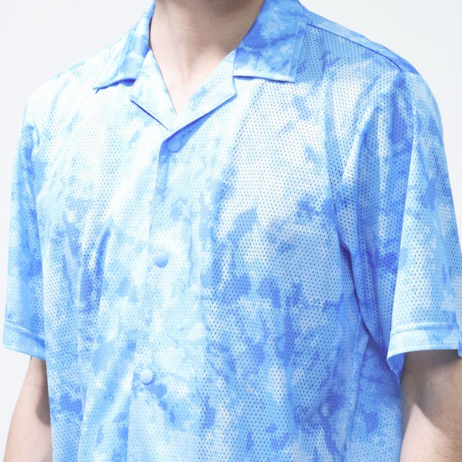 TIGORA（ティゴラ） ゴルフウェア 半袖シャツ 春 夏 通気メッシュ開襟