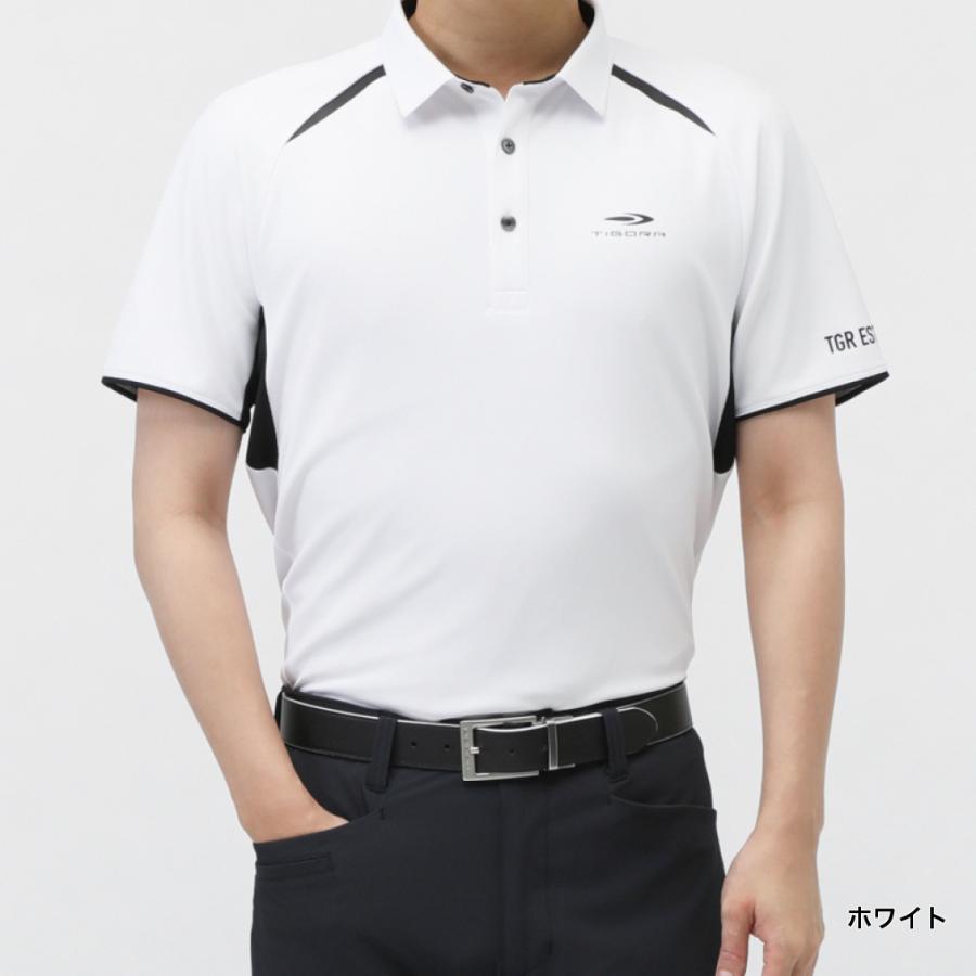 タグ付き【未使用品】TICバーズアイカノコ半袖Tシャツ　サイズ5 ゴルフ TIGORA（ティゴラ） ゴルフウェア 半袖シャツ 春 夏 遮熱UVカット