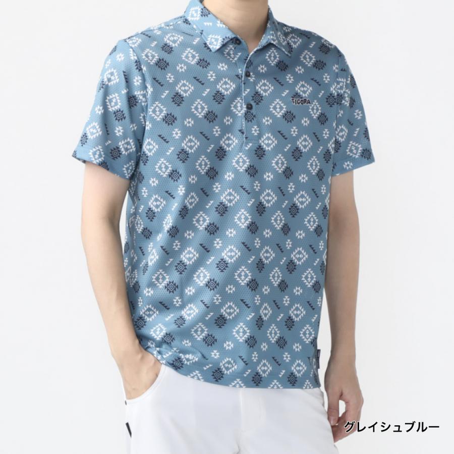 TIGORA（ティゴラ） ゴルフウェア 半袖シャツ 春 夏 メッシュ