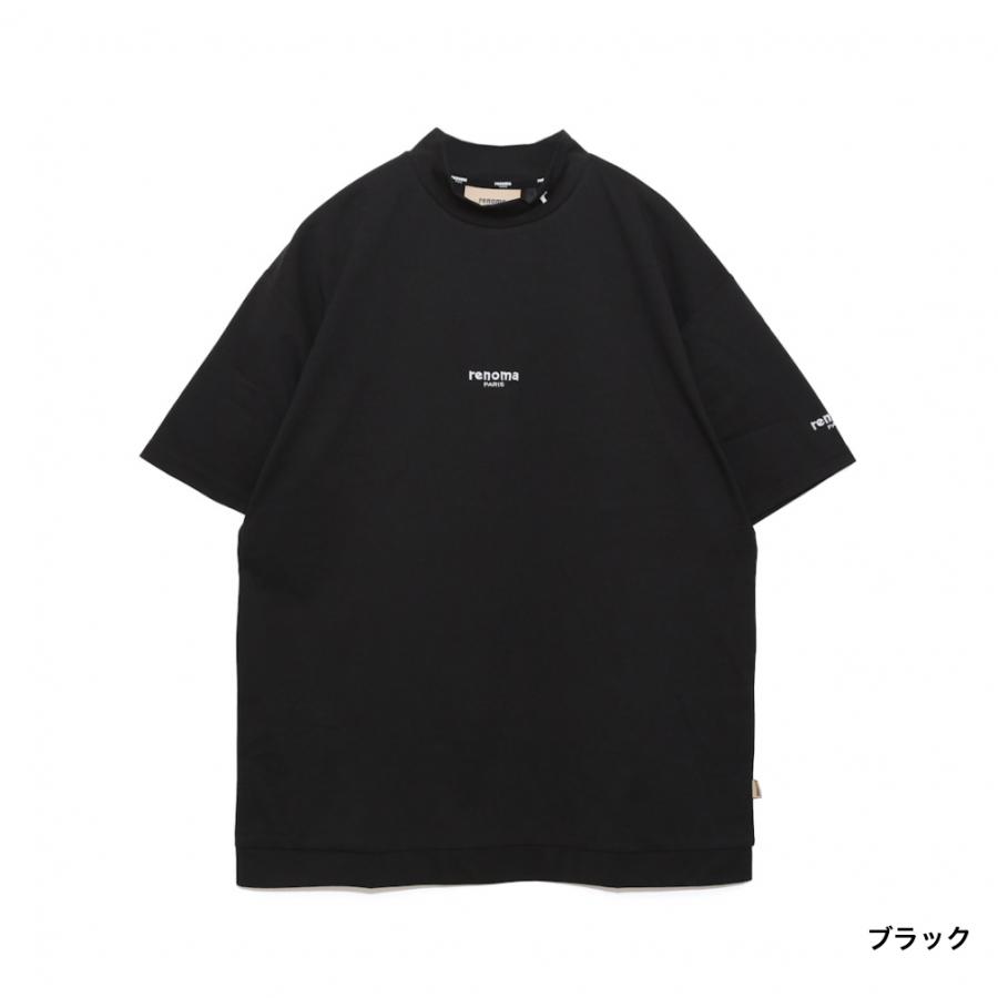 レノマ ゴルフウェア 半袖シャツ 春 夏 VERTICAL LOGO MOCK NECK S/S