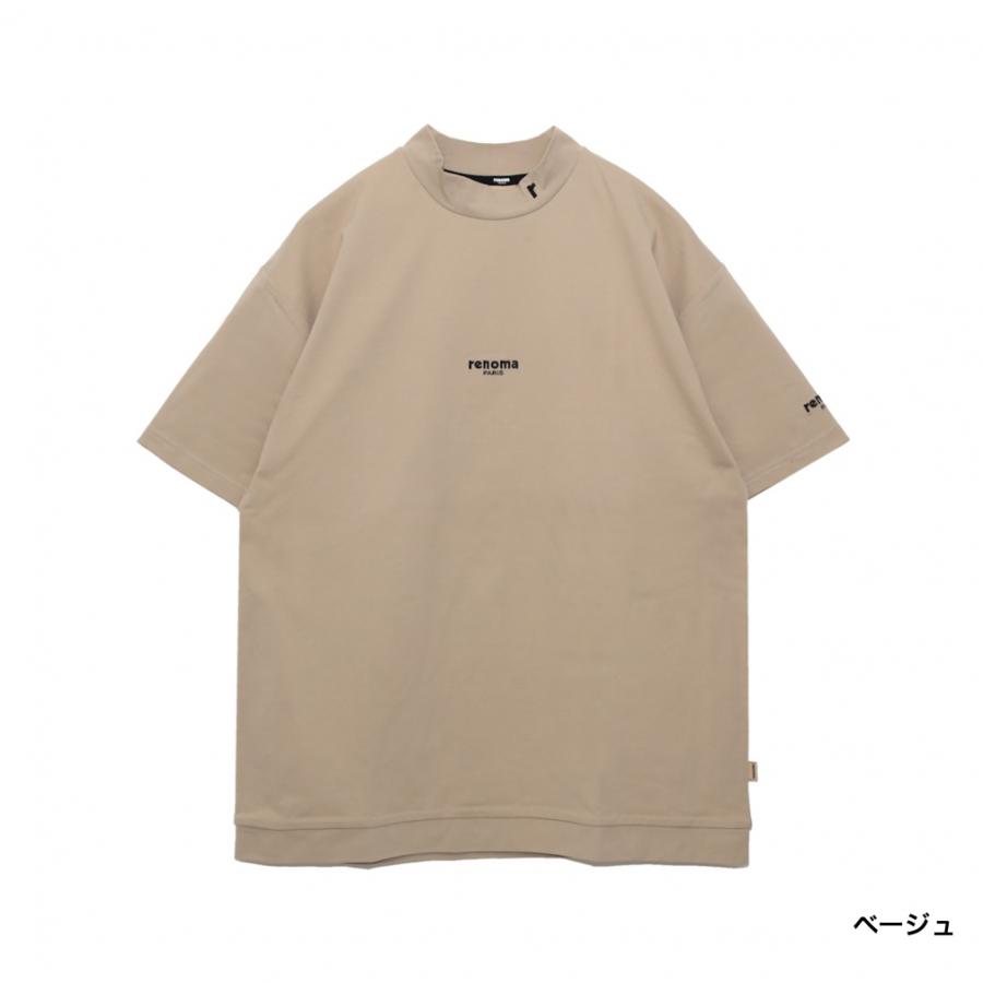 レノマ ゴルフウェア 半袖シャツ 春 夏 VERTICAL LOGO MOCK NECK S/S