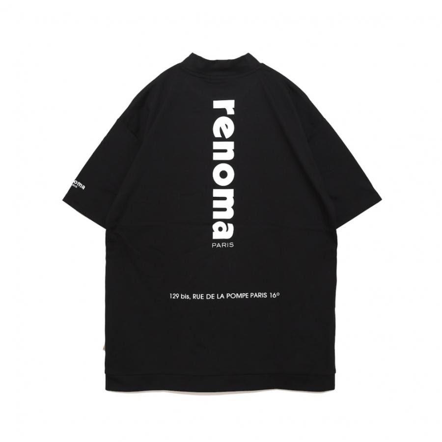 レノマ ゴルフウェア 半袖シャツ 春 夏 VERTICAL LOGO MOCK NECK S/S