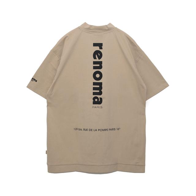 レノマ ゴルフウェア 半袖シャツ 春 夏 VERTICAL LOGO MOCK NECK S/S