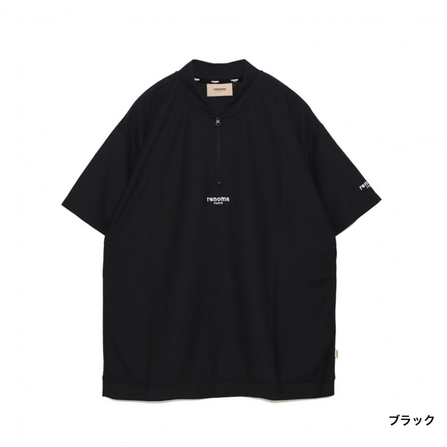 レノマ ゴルフウェア 半袖シャツ 春 夏 BACK LOGO HALF ZIP S/S-SP