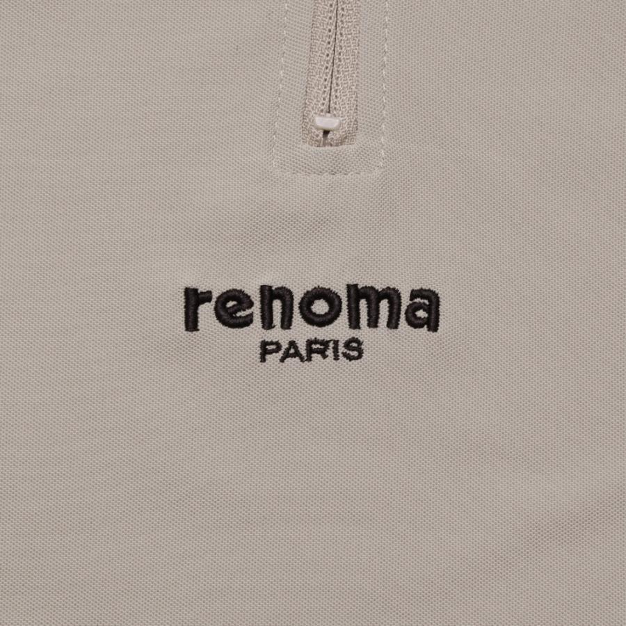レノマ ゴルフウェア 半袖シャツ 春 夏 BACK LOGO HALF ZIP S/S-SP
