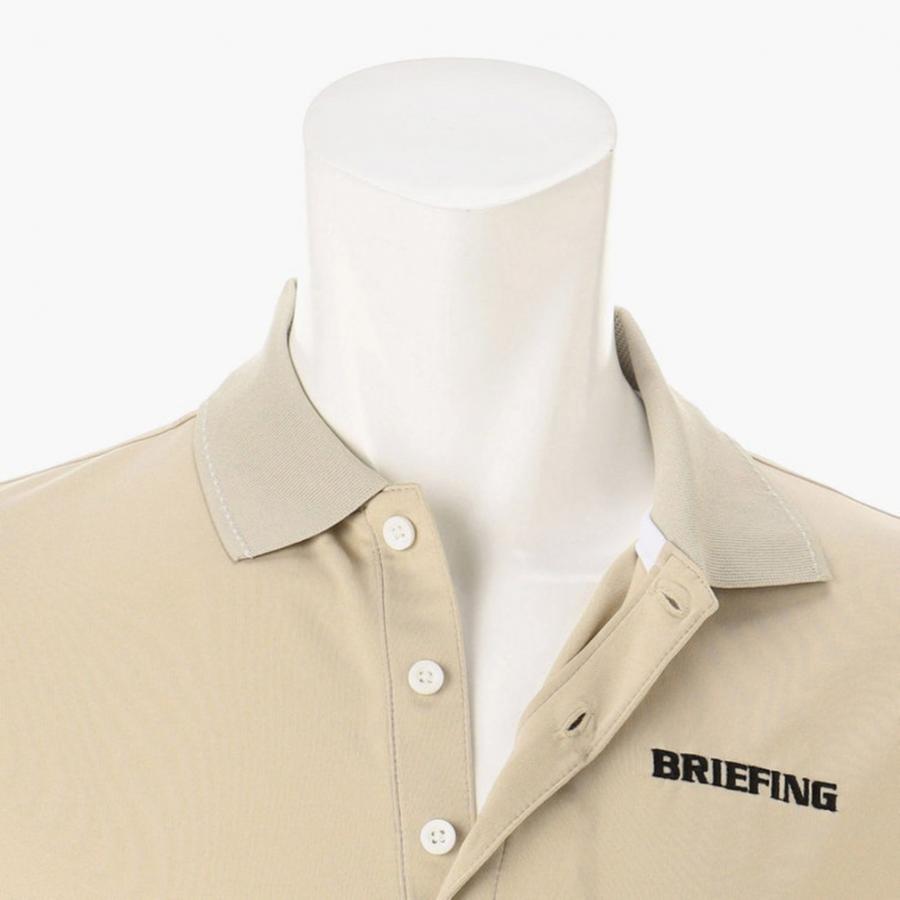 未使用)ブリーフィングゴルフ 新作 メンズ 半袖ポロシャツ M ホワイト セール】【BRIEFING GOLF／ブリーフィングゴルフ】MEN'S LOGO