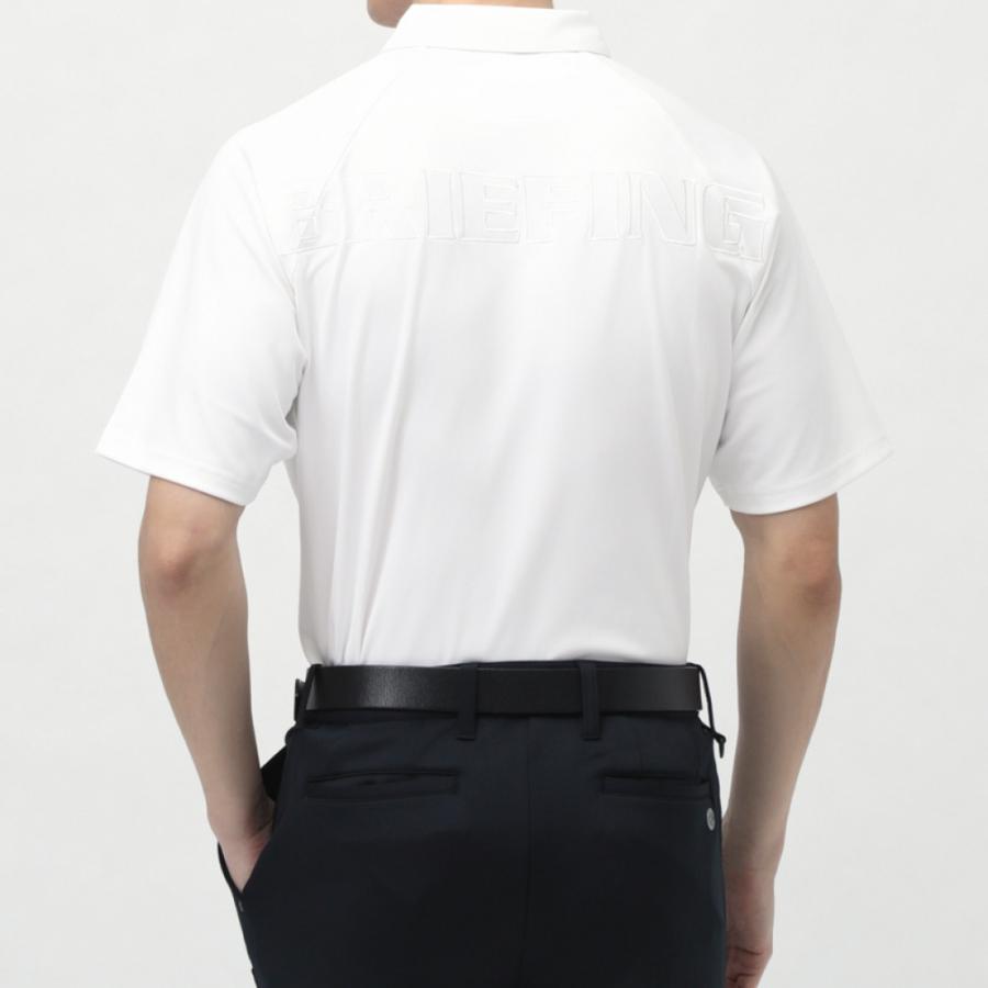 BRIEFING GOLF ブリーフィングゴルフBIG BEAT半袖シャツ白Ⓜ ブリーフィング ゴルフウェア 半袖シャツ 春 夏 MS BIG BEAT SHIRT RF