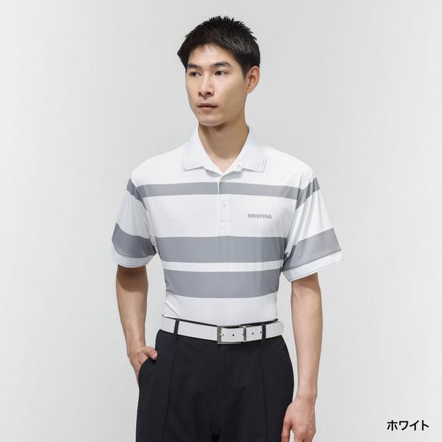 ブリーフィング ゴルフウェア 半袖シャツ 春 夏 MS PANEL STRIPE POLO