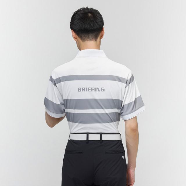 ブリーフィング ゴルフウェア 半袖シャツ 春 夏 MS PANEL STRIPE POLO