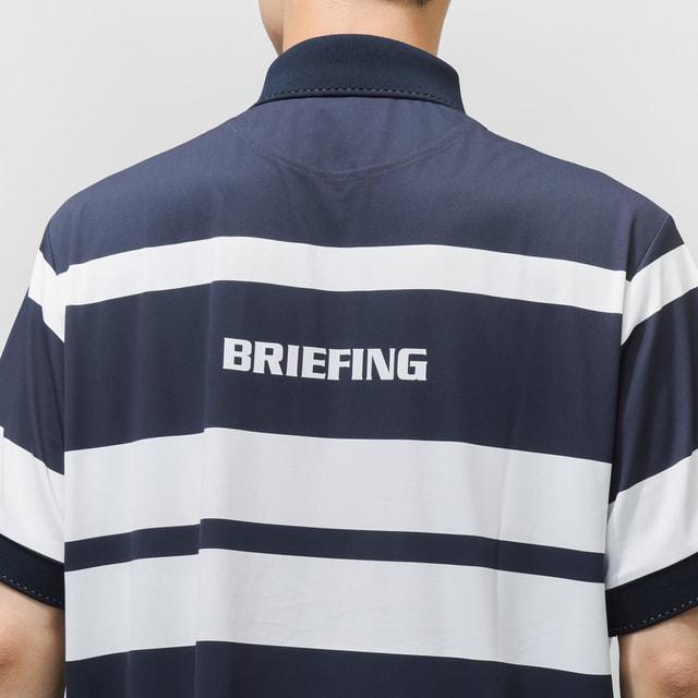 ブリーフィング ゴルフウェア 半袖シャツ 春 夏 MS PANEL STRIPE POLO