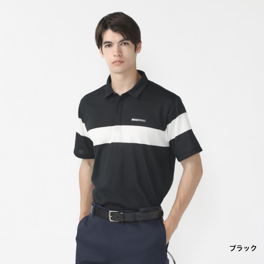 ブリーフィング ゴルフウェア 半袖シャツ 春 夏 MS PANEL MESH SHIRT 