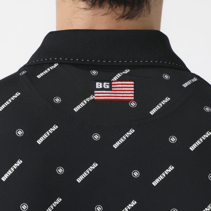 BRIEFING半袖シャツMonogram POLO (BRG241M64) ブリーフィング ゴルフウェア 半袖シャツ 春 夏 MS MONOGRAM