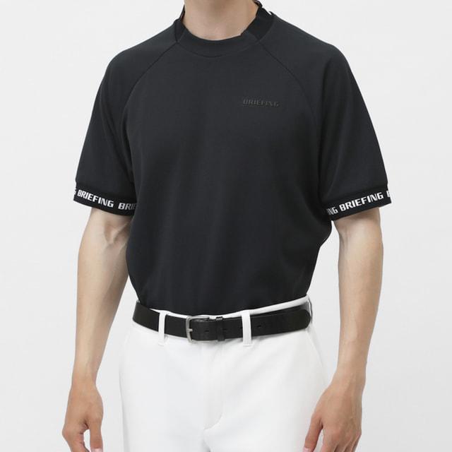 ブリーフィング ゴルフウェア 半袖シャツ 春 夏 MS NECK LOGO HIGHNECK