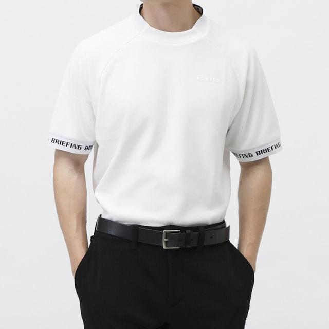 ブリーフィング ゴルフウェア 半袖シャツ 春 夏 MS NECK LOGO HIGHNECK
