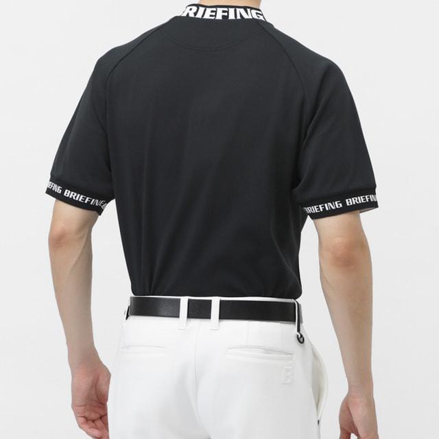 ブリーフィング ゴルフウェア 半袖シャツ 春 夏 MS NECK LOGO HIGHNECK