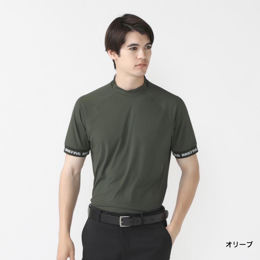 ブリーフィング ゴルフウェア 半袖シャツ 春 夏 MS LOGO BACK RIB MOCK  