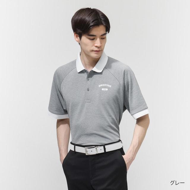 ブリーフィング ゴルフウェア 半袖シャツ 春 夏 MS COLLEGE LOGO SHIRT