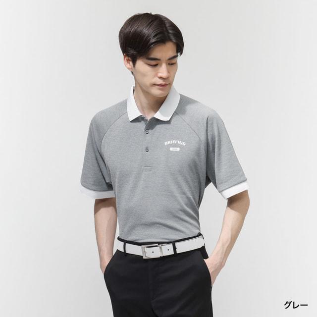 ブリーフィング ゴルフウェア 半袖シャツ 春 夏 MS COLLEGE LOGO SHIRT