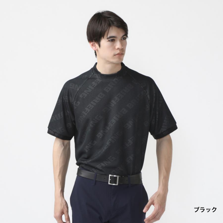 ブリーフィング ゴルフウェア 半袖シャツ 春 夏 CE MS BIAS LOGO MOCK  