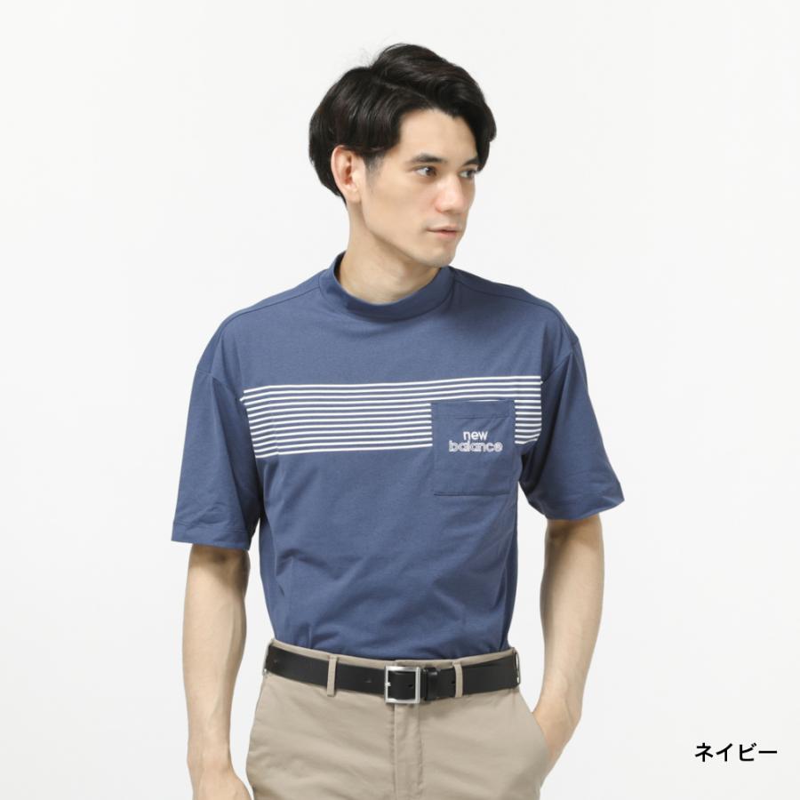 100%正規品 ニューバランスゴルフ シングルジャージ半袖モックネック