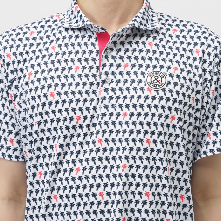 JO1WDWG 15枚 and per se アンパスィ ゴルフウェア 半袖シャツ 春 夏 スイング