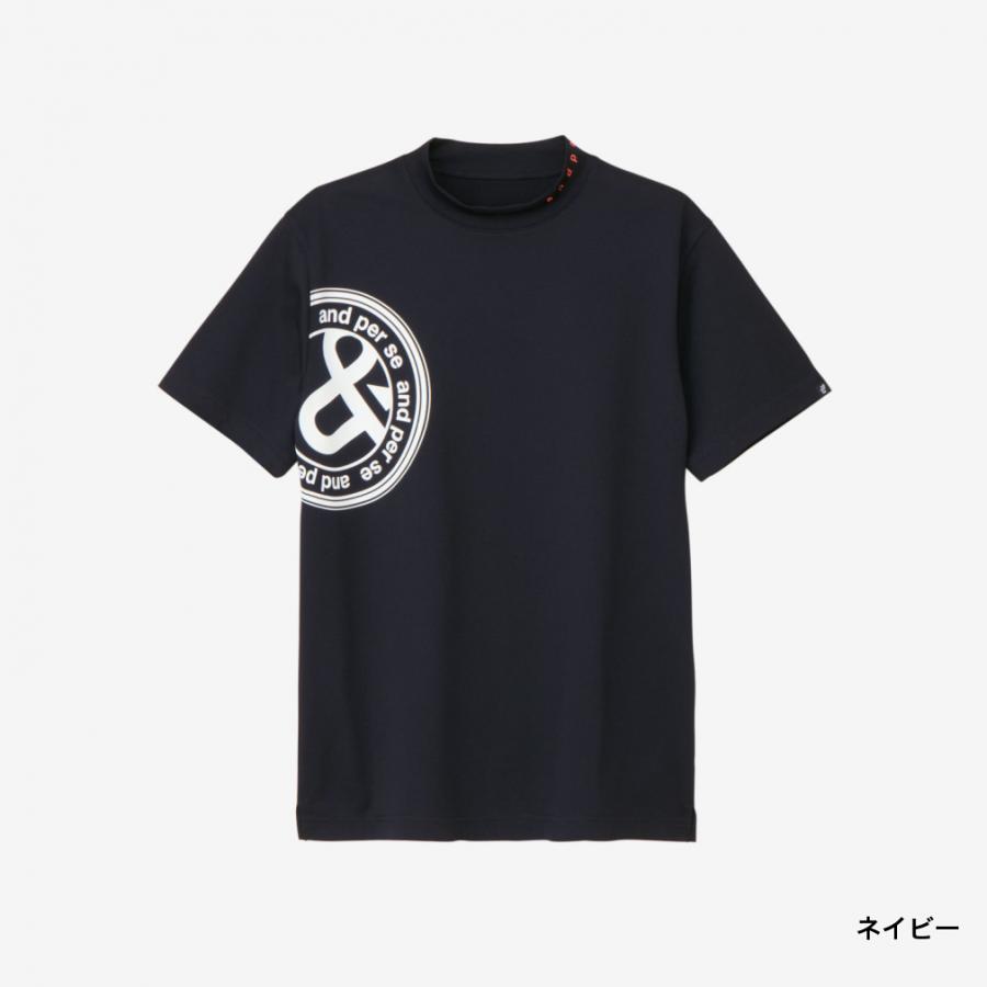 アンパスィ　モックネックシャツ and per se（アンパスィ） ゴルフウェア 半袖シャツ 春 夏 SWING DRY