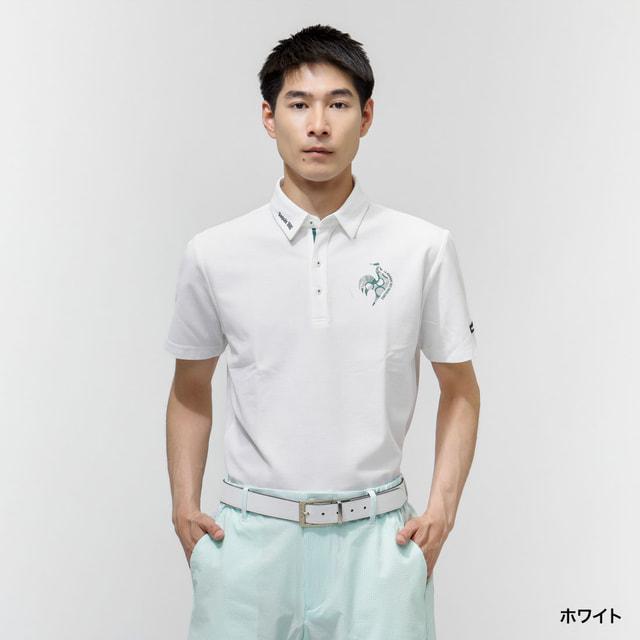ルコックスポルティフ/ゴルフ ポロシャツ【ホワイト/LL】新品！ le coq sportif GOLF（ルコックスポルティフ ゴルフ） ルコック