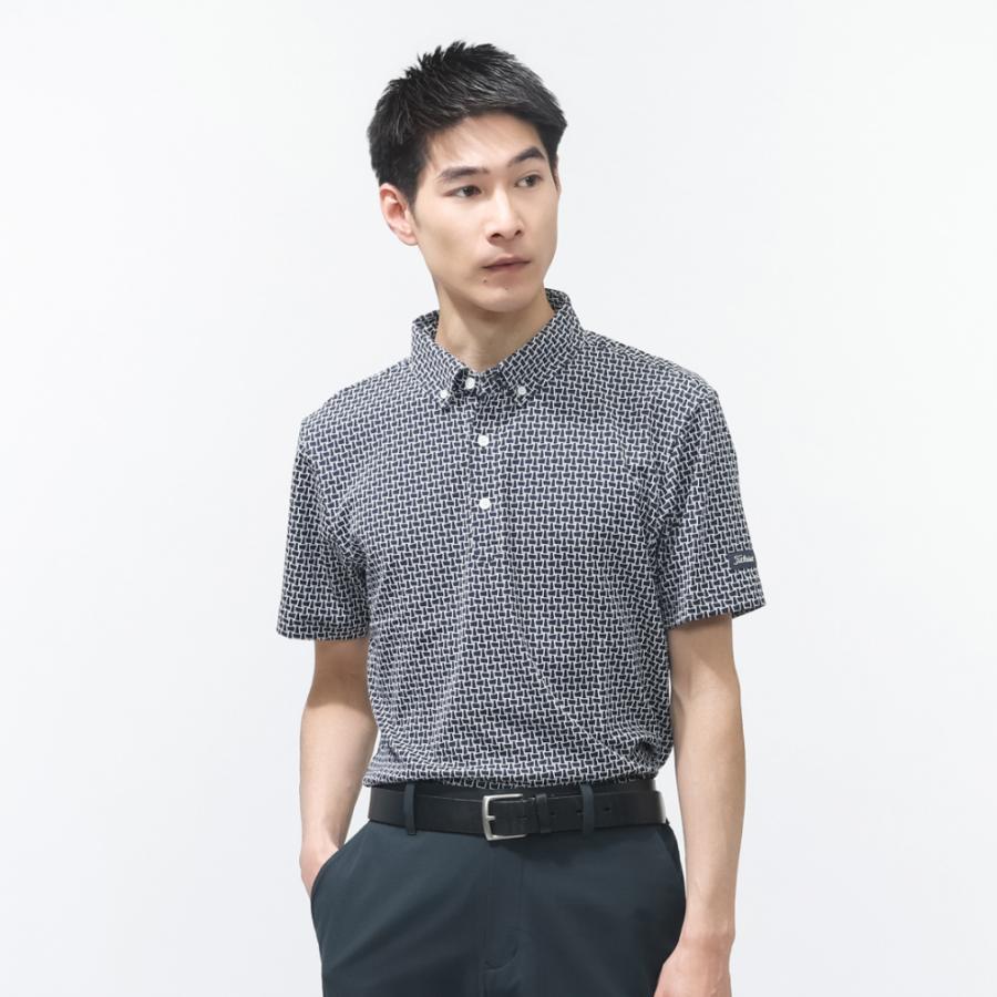 新品未使用☆Titleist ジャガードボタンダウンシャツ M タイトリスト Titleist（タイトリスト） ゴルフウェア 半袖シャツ 春 夏 ジャカード