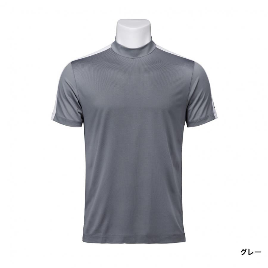 は*た様 Titleist タイトリスト モックネック シャツ グレー L 半袖 Titleist（タイトリスト） ゴルフウェア 半袖シャツ 春 夏 メッシュ